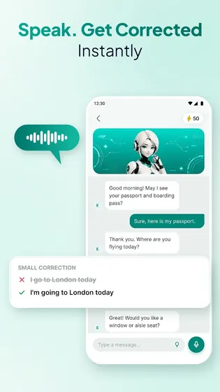 AI Language Learning & Tutor screenshot 3 of 6 from Google Play