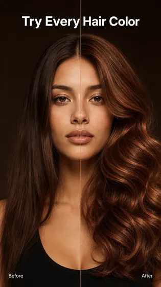 AI Hairstyle Try On & Color screenshot 1 of 6 from Google Play